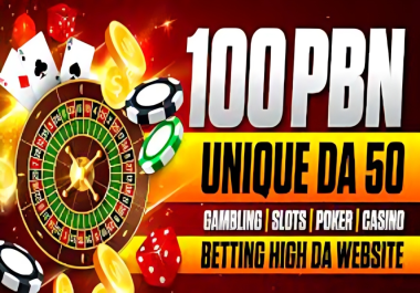 Get 100 Powerfull PBN backlink DA50+ Sidebar/Blogroll/Footer Dofollow Links
