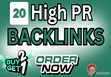 Improve Google Ranking With 20 High PR-9 PR-10 Backlinks