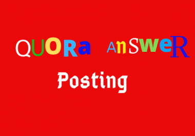 I will offer 15 quora answers for increase unique traffic