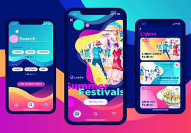 I will provide creative ux ui design for mobile app