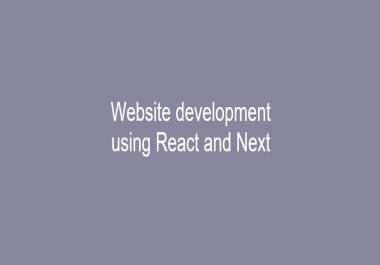 Get a awesome React JS website or get your money back