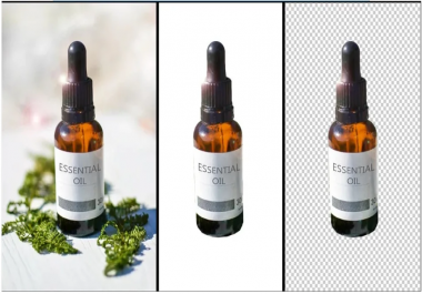 I will white or transparent background 300 products in photoshop