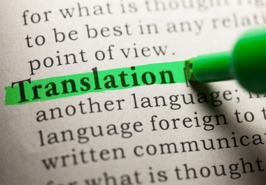 I Will Translate Any Article Into English-French-Italian-Arabic