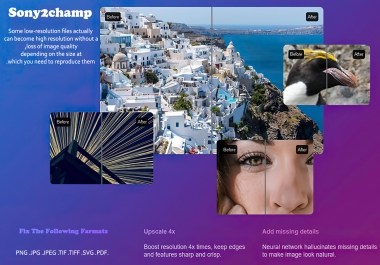 Convert Low Resolution Images into High Resolution