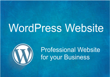 create website on wordpress for your business