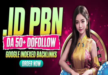 Powerful Indonesian. ID Domains 50 PBN links - Homepage Placement - HIGH DA PA Blog Posts - PBN Link