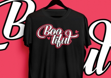 I will create a custom and typography tshirts designs for you in just 5 hours