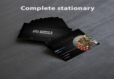 I will design modern business card,  letterhead and stationery items