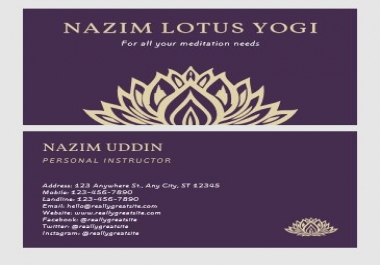 Business card outstanding design