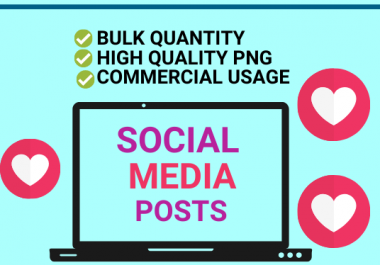 I will design amazing bulk social media posts,  ads,  stories design