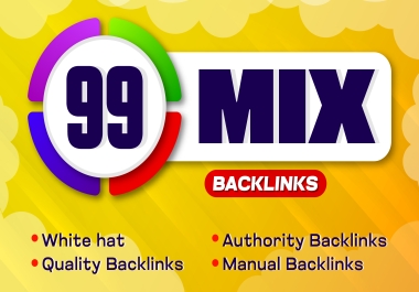 Build 99 Mix Powerful DA 90-60+ SEO Authority Backlinks