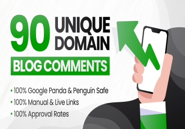 I Will Do 90 Unique Domains Blog Comments Backlinks to Rank Higher In Google