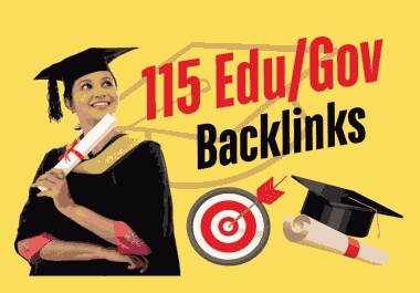 115 EDU/GOV Backlinks + 1,200 Second-Tier Links - Powerful SEO Backlink Package