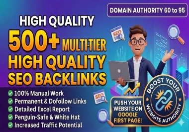 Create 500+ High Quality Multi Tier SEO Backlinks With Detailed Report