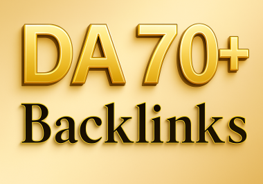 Get 50 DA 70+ High Authority SEO Backlinks Premium Dofollow Links for Google Ranking
