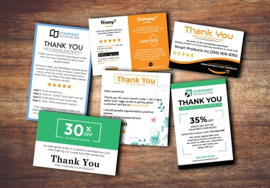 I will design luxury thank you card