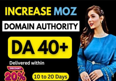 increase your website domain authority moz da 40 plus