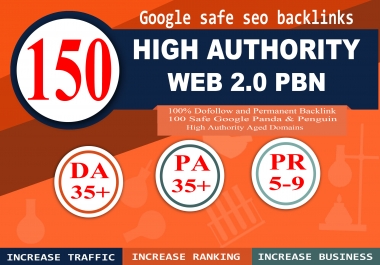 I Will Do Provide DA 35+ PA 35+ web2.0 150 pbn in unique 150 site