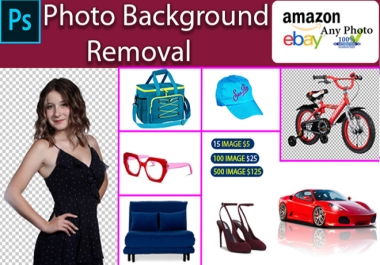 I will photoshop editing or amazon product editing background removal