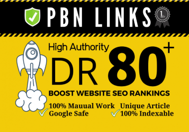 I will provide dr80 plus permanent seo dofollow backlink