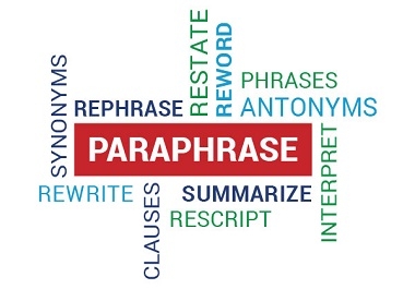 I will rewrite or paraphrase or reword any document