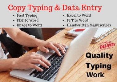 I will do typing job,  retype 50 pages in 24h