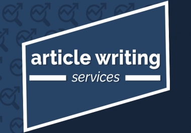 I will write Articles on any topics