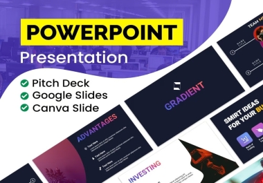 I will make a professional powerpoint presentation