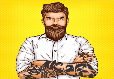 I will create illustrative work on demand for you