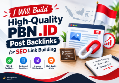 I Will Build 60 High-Quality PBN. ID Post Backlinks for SEO Link Building