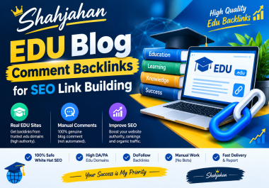 30 EDU Blog Comment Backlinks for SEO Link Building