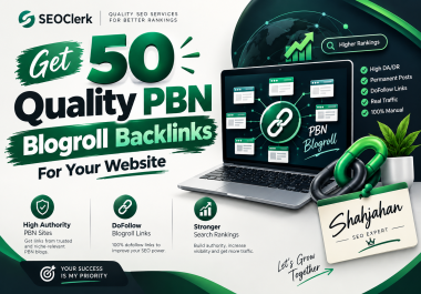 Get 50 Quality PBN Blogroll Backlinks for Your Website