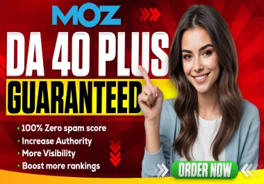 I will increase DA 40+ PA 30+ using safe & manual white hat SEO