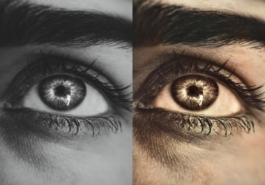 I colorize black and white photos