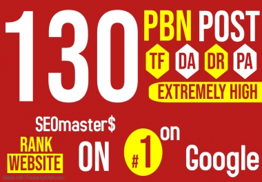 130 DA 50+ PBN Backlinks Permanent Homepage SEO Links 2025