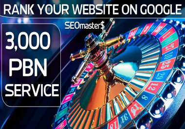 3000 Permanent Casino,  Poker & Sports Betting PBN Backlinks
