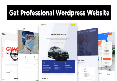 Design a professional and responsive business portfolio or eCommerce WordPress website