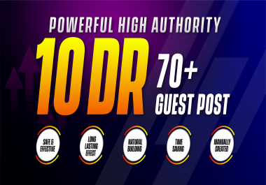Publish High Authority Guest Posts DA 40+ / DR 70+ with Contextual Dofollow Backlinks