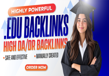 Get manual. edu backlinks from high DA/DR real education websites