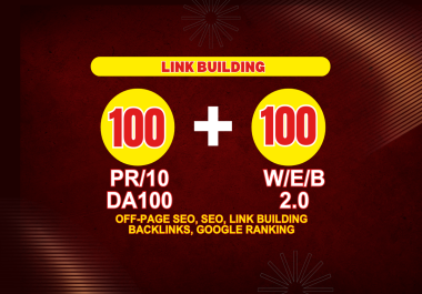 Increase Ranking with 200 Unique Domain seo Backlinks