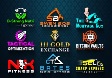 I will do awesome unique and modern business logo design