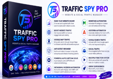 Traffic Spy Pro Website Seo Traffic Generator With All powerful All in one Tools