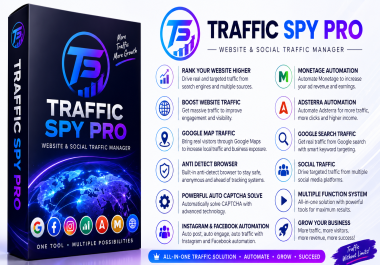 Traffic Spy Pro Website Seo Traffic Generator With All powerful All in one Tools