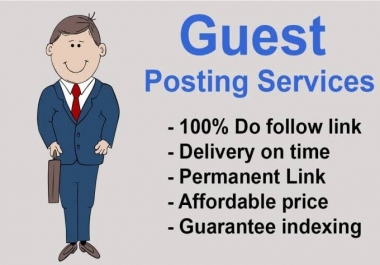 I will do guest post on High DA niche related websites