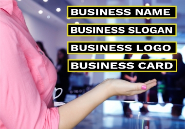 I will create catchy business name,  slogan or logo