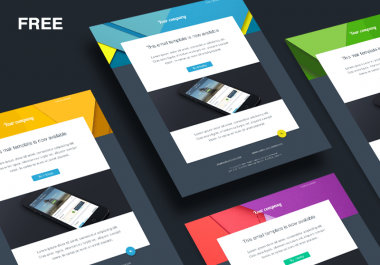 I will design you 1 email template and you will get 2 for free