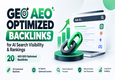 Build GEO AEO Optimized Backlinks for AI Search Visibility & Rankings