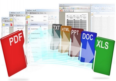 i will convert to word,  excel any of your choice format