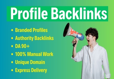 i wil create 100 profile backlinks to boost your website ranking