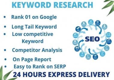 I will be able to do long tail seo keyword research to rank your site fast